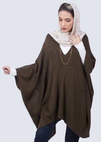 پانچو پاییزه جلو بسته