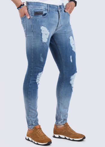 شلوار جین اسکینی زاپدار