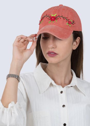 کلاه لبه دار گلدوزی دست دوز