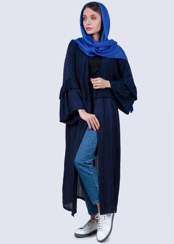 مانتو آستین چین دار