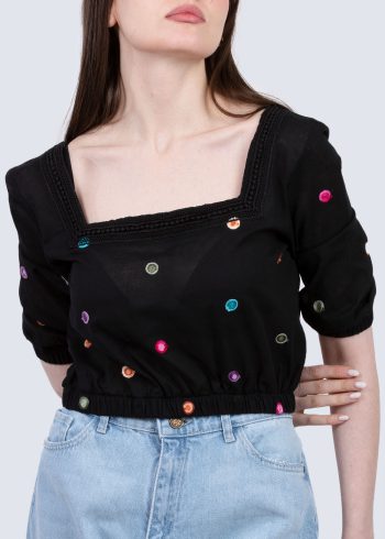 شومیز کراپ گلدوزی