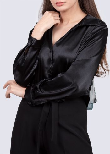 شومیز کراپ ساتن زنانه