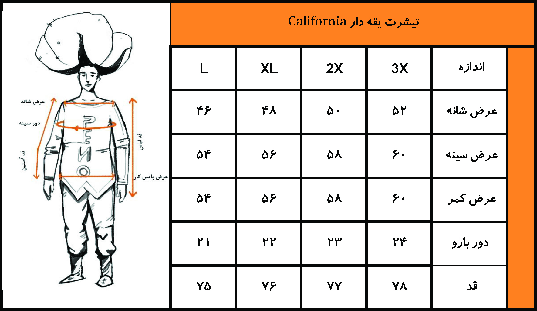 جدول سایز نمونه