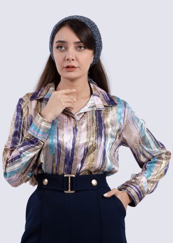 شومیز ساتن زنانه شفق