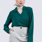 شومیز یقهV زنانه
