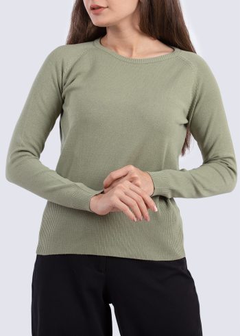 بافت آستین بلند بیسیک زنانه