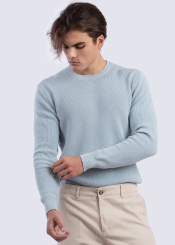 بافت یقه گرد مردانه