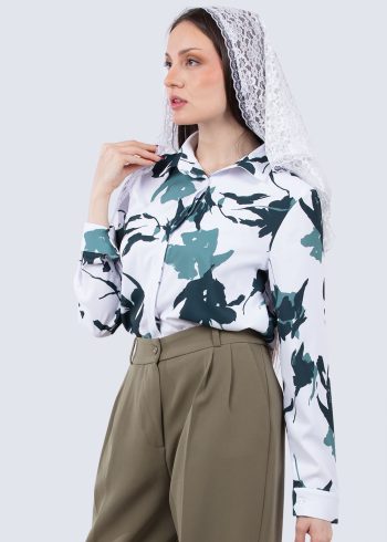 شومیز سیلک برگ