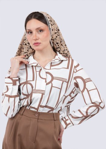 شومیز سیلک انتزاعی