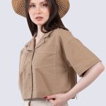 شومیز زنانه کراپ مرلین