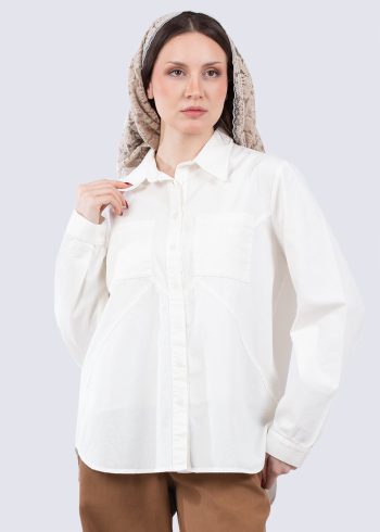 شومیز سفید زنانه ترانه