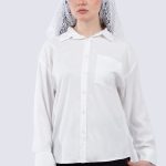 شومیز سفید زنانه استایل